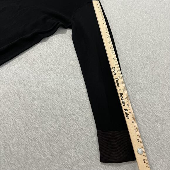 Vintage Kenneth Cole Sweater Mens Medium Black Brown Long Sleeve Collar Pullover - Picture 14 of 15